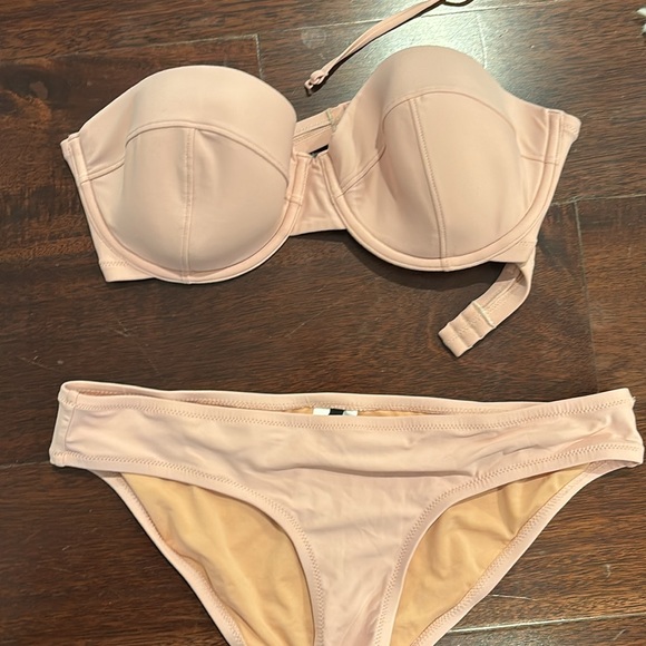 Jcrew strapless bathing suit light pink - Picture 3 of 3